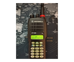 motorola ht1250 walkie talkie vhf 136mhz - 174mhz ham radio +charger +cloning cable